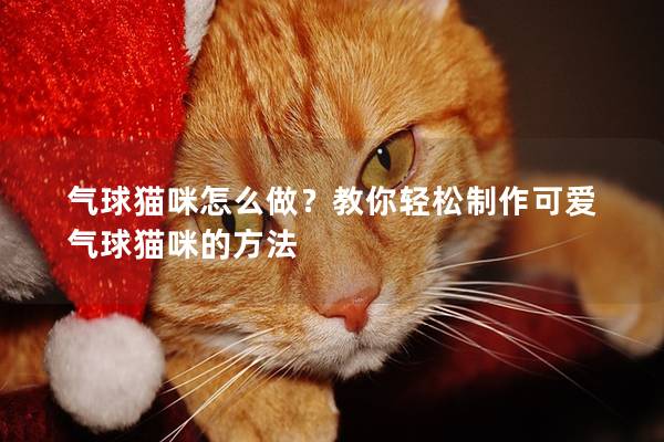 气球猫咪怎么做？教你轻松制作可爱气球猫咪的方法