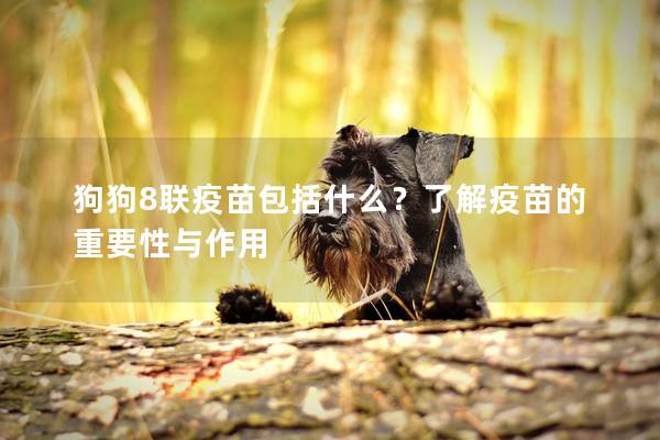 狗狗8联疫苗包括什么？了解疫苗的重要性与作用