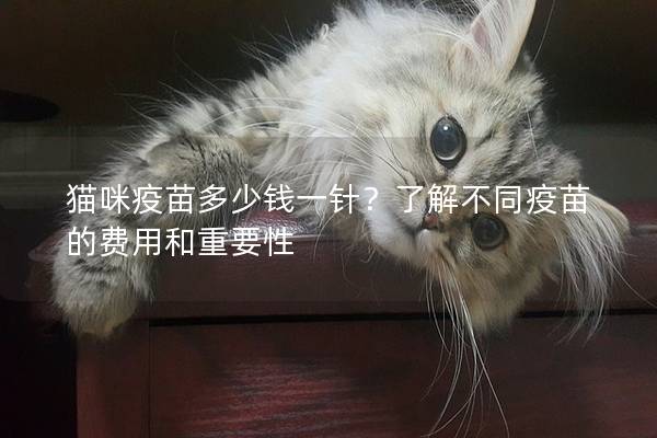 猫咪疫苗多少钱一针？了解不同疫苗的费用和重要性