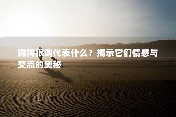 狗狗狼叫代表什么？揭示它们情感与交流的奥秘